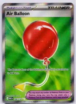 AIR BALLOON Ultra Rare Holo Trainer #166/132 Pokemon Mega Evolution English - Image 1