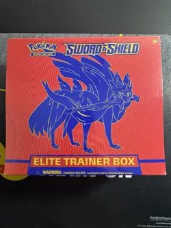 Pokemon TCG Zacian Sword and Shield ETB Elite Trainer Box New Factory Sealed - Image 1