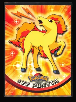 Ponyta 77 2000 Topps Pokemon TV Animation Edition Series 2 Blue Logo LP+ - Image 1