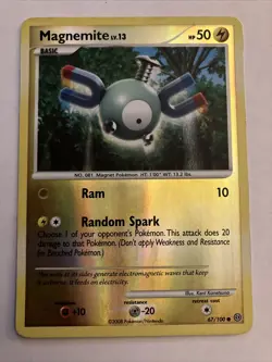 Pokemon Magnemite 67/100 Reverse Holo Common Stormfront - Image 1