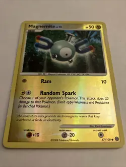 Pokemon Magnemite 67/100 Reverse Holo Common Stormfront - Image 4