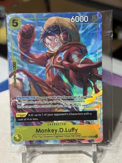 Monkey D Luffy Illustration Box OP07-109 One Piece Promo Card * SEALED * - Image 1
