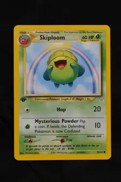 Skiploom 1st Edition 52/64 NM Neo Revelation Regular Common Pokemon TCG Card - Image 1