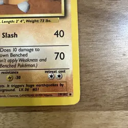 Pokemon TCG Card 1999 unlimited base set Dugtrio 19/102 LP - Image 4