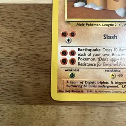 Pokemon TCG Card 1999 unlimited base set Dugtrio 19/102 LP - Image 5