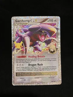 NM Garchomp C LV.X Celebrations: Classic Collection #145 Holo Pokemon TCG - Image 2