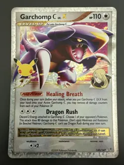 Garchomp C LV.X 145/147 Celebrations Holo Pokemon TCG - NM - Image 1