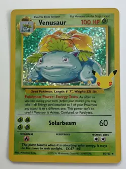 Pokemon Celebrations Venusaur 15/102 Classic Collection Holo Near Mint - Image 1