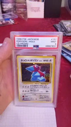 Pokemon 1998 PSA 9 Porygon Holo CD Promo #137 Japanese - Image 1