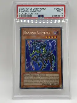 Exarion Universe 2005 PSA 9 MINT Secret Rare CT2-EN002 Collector Tins Yugioh - Image 1