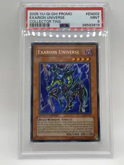 Exarion Universe 2005 PSA 9 MINT Secret Rare CT2-EN002 Collector Tins Yugioh - Image 2