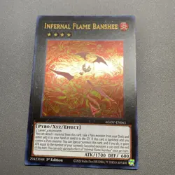 Yu-Gi-Oh! Infernal Flame Banshee Ultra Rare 1st Edition AGOV-EN043 NM/M - Image 1
