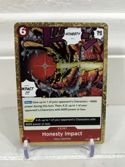 One Piece TCG Honesty Impact Rare OP11-018 A Fist of Divine Speed English Foil - Image 1