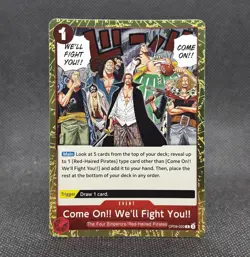 One Piece CCG Come On!! We'll Fight You!! R Foil OP09-020 NM - Image 1