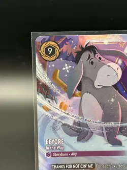 Disney Lorcana Eeyore - In the Way Winter Spell Enchanted Foil 226/204 EN - Image 3