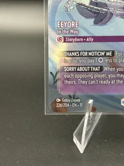 Disney Lorcana Eeyore - In the Way Winter Spell Enchanted Foil 226/204 EN - Image 5