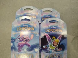 4x Disney Lorcana TCG Winterspell Sleeved Booster Packs - Image 2