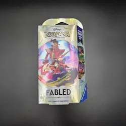 New Sealed Ravensburger Disney Lorcana TCG Fabled Starter Deck Emerald & Ruby - Image 1