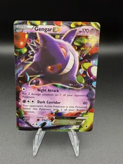 Pokemon Gengar EX TCG Holo Rare Card XY Phantom Forces 34/119 - Image 1