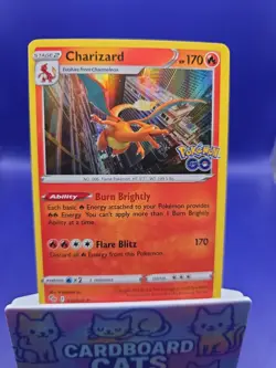Charizard 10/78 Pokemon GO Set Holo Rare Pokemon Card TCG 2022 - Image 1
