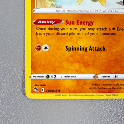 Pokemon TCG Card - Solrock 39/78 Uncommon | 2022 Pokemon Go | NM/Mint - Image 5