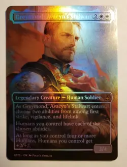 Greymand, Avacyn's Stalwart FOIL PROXY Card (FOIL ERROR) Custom Fantasy Art - Image 1