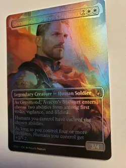 Greymand, Avacyn's Stalwart FOIL PROXY Card (FOIL ERROR) Custom Fantasy Art - Image 2