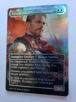 Greymand, Avacyn's Stalwart FOIL PROXY Card (FOIL ERROR) Custom Fantasy Art - Image 3