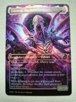 Ulamog, the Infinite Gyre FOIL PROXY Card (FOIL ERROR) Custom Fantasy Art - Image 1