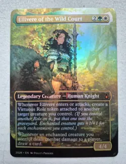 Ellivere of the Wild Court FOIL PROXY Card (FOIL ERROR) Custom Fantasy Art - Image 1