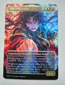 Fire Lord Azula FOIL PROXY Card (FOIL ERROR) with Custom Fantasy Art Design - Image 1