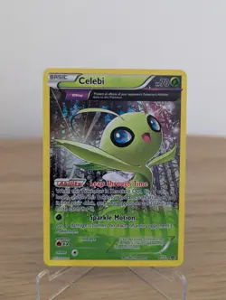 Pokemon TCG Celebi XY93 Black Star Promo Full Art Holo Card - Image 1