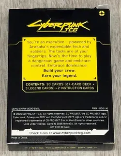 Cyberpunk TCG Pre-Release Demo Deck: Embracing Power, Anime Expo 2026 (30 Cards) - Image 2
