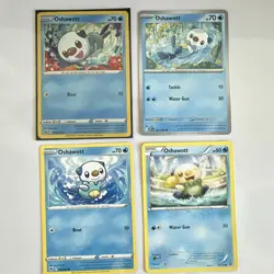Pokemon TCG Oshawott 4-Card Lot English (Holo promo card) - Image 1