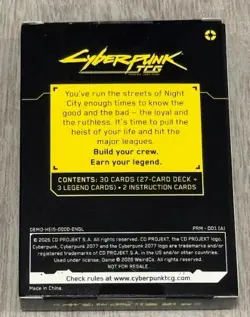 Cyberpunk TCG Pre-Release Demo Deck: The Heist, Anime Expo 2026 (30 Cards) - Image 2