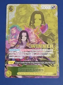 Bandai One Piece Card Game Gorgon Sisters Winner Foil OP14-105 MINT - Image 1