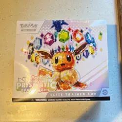 Pokemon Prismatic Evolutions Elite Trainer Box Eevee English 45 Cards 2024 - Image 1