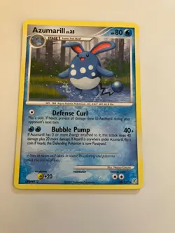 Azumarill 18/130 Diamond & Pearl VGC Pokemon Card Rare - Image 1
