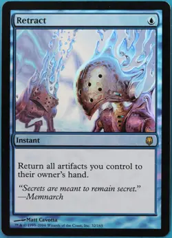 Retract FOIL Darksteel NM Blue Rare MAGIC GATHERING CARD (ID# 518167) ABUGames - Image 1