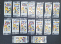 Lot of Sixteen (16) Pokemon 25th General Mills Cereal 3 Card Promo Packs Sealed - Image 1