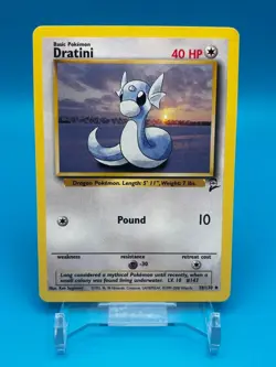 Dratini #38 Pokemon TCG - Base 2 Set - Vintage Uncommon Card Excellent Condition - Image 1