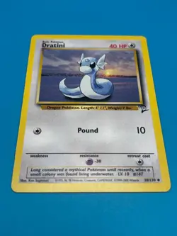 Dratini #38 Pokemon TCG - Base 2 Set - Vintage Uncommon Card Excellent Condition - Image 3