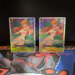 2x One Piece CCG Nami (SR) OP08-106 Two Legends Foil Card - Image 2