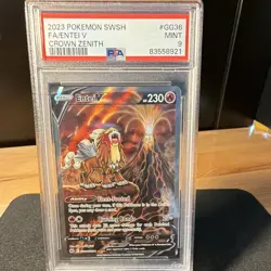 Entei V Crown Zenith Galarian Gallery GG36/GG70 Holo FA PSA 9 - Image 3