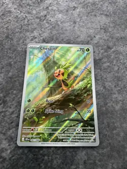 Pokemon TCG Chaos Rising 087/086 Chespin Illustration Rare MINT - Image 2