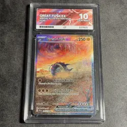 Pokemon Great Tusk EX Card 246/198 Sir Scarlet Violet Base Set Ace 10 - Image 1