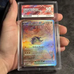 Pokemon Great Tusk EX Card 246/198 Sir Scarlet Violet Base Set Ace 10 - Image 3