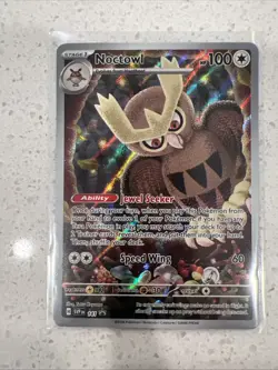 Pokemon TCG Noctowl #141 Promo Card Stellar Crown ETB, NM/MT Condition - Image 1