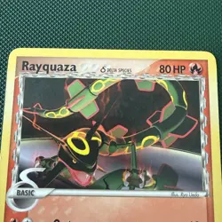 Pokemon TCG Rayquaza 26/110 Pokemon Holon Phantoms Non-Holo Played Used - Image 2