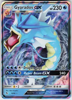 HOLO GYARADOS GX 16/68 GX RARE NEAR MINT - Image 1